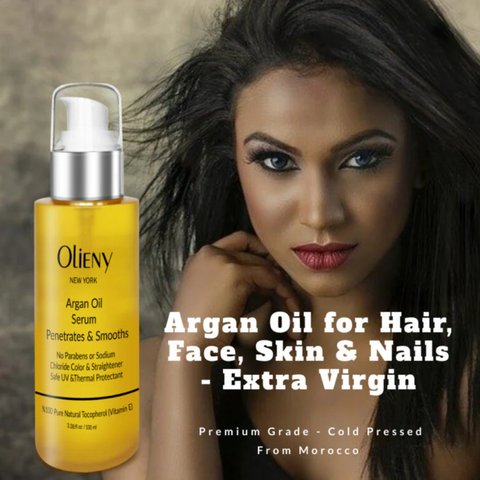 Argan Oil of Morocco 100% Pure Natural Renewing Treatment for Dry & Damaged Skin, Hair, Face, Body Buy One Get One FREE